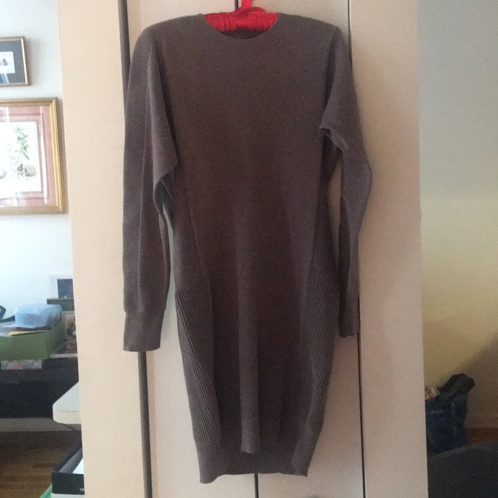 AllSaints sweater dress with ribbed accents